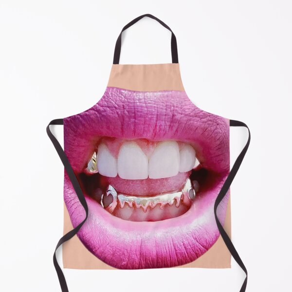 Item preview, vampire Gold grill lips mask designed and sold by RocFashions.