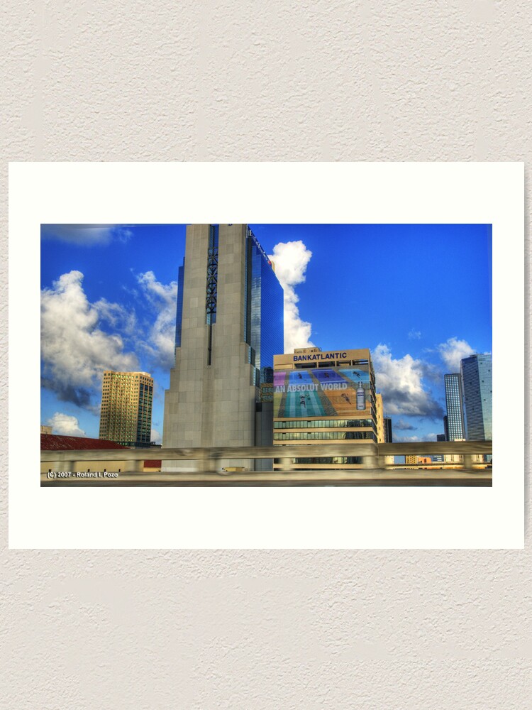 Alternate view of Downtown Miami - DSC_1551 Art Print