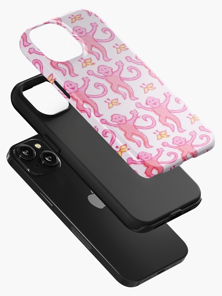 Pink Preppy Monkeys iPhone Case for Sale by preppy-designzz