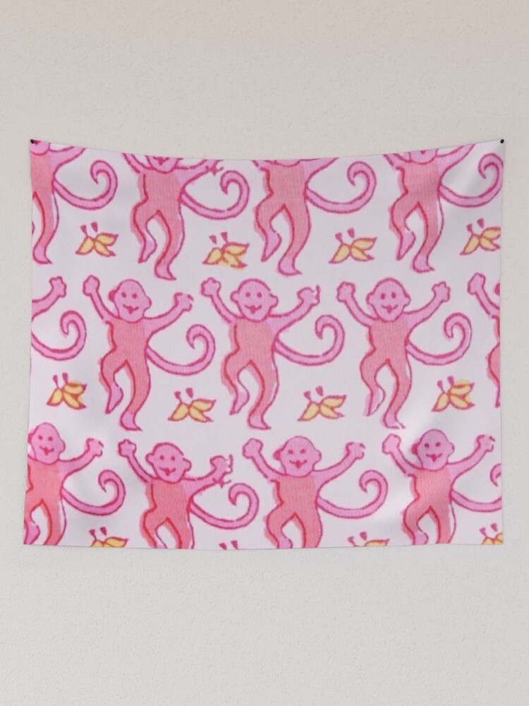 Pink Preppy Monkeys Coffee Mug for Sale by preppy-designzz