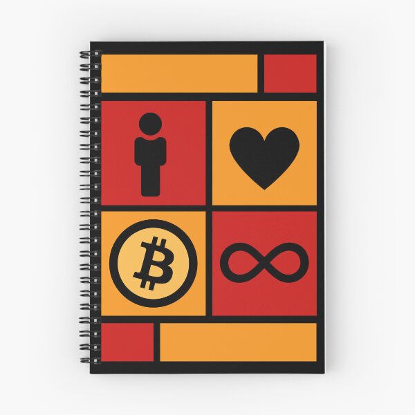 Item preview, Bitcoin Love in Squares, Black designed and sold by yashik.