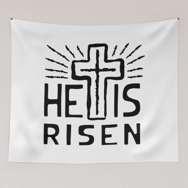Item preview, Christian Cross Easter He is Risen designed and sold by MikuCha.