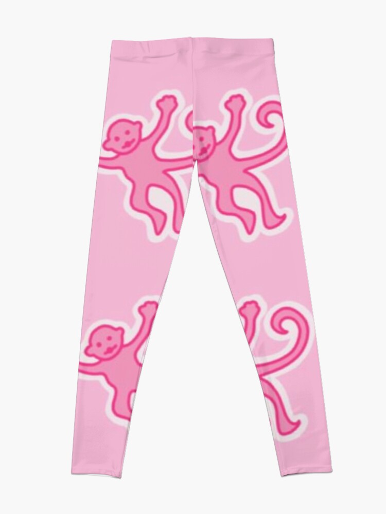 Pink Preppy Monkeys Leggings for Sale by preppy-designzz