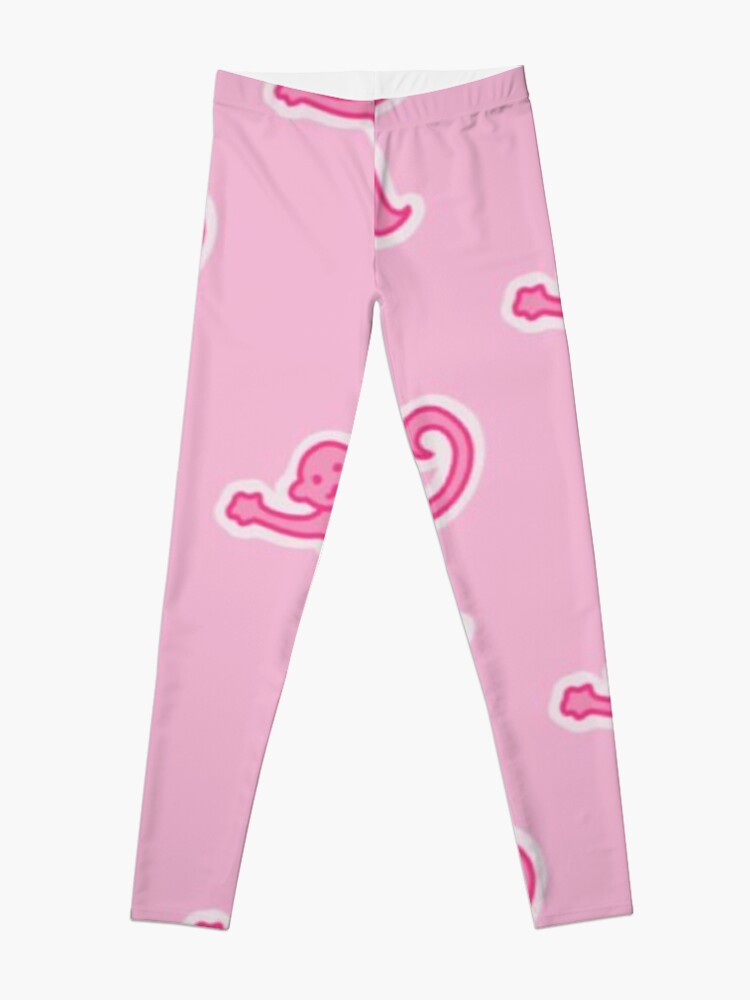 Pink Preppy Monkeys Leggings for Sale by preppy-designzz