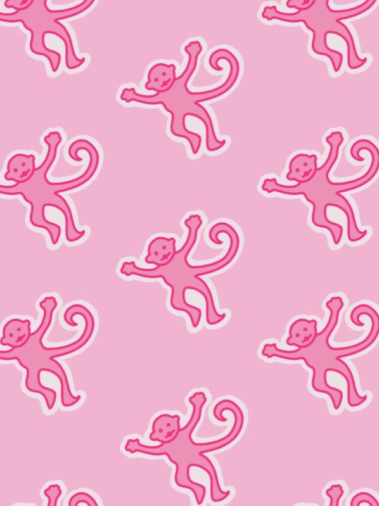 Pink Preppy Monkeys Poster for Sale by preppy-designzz