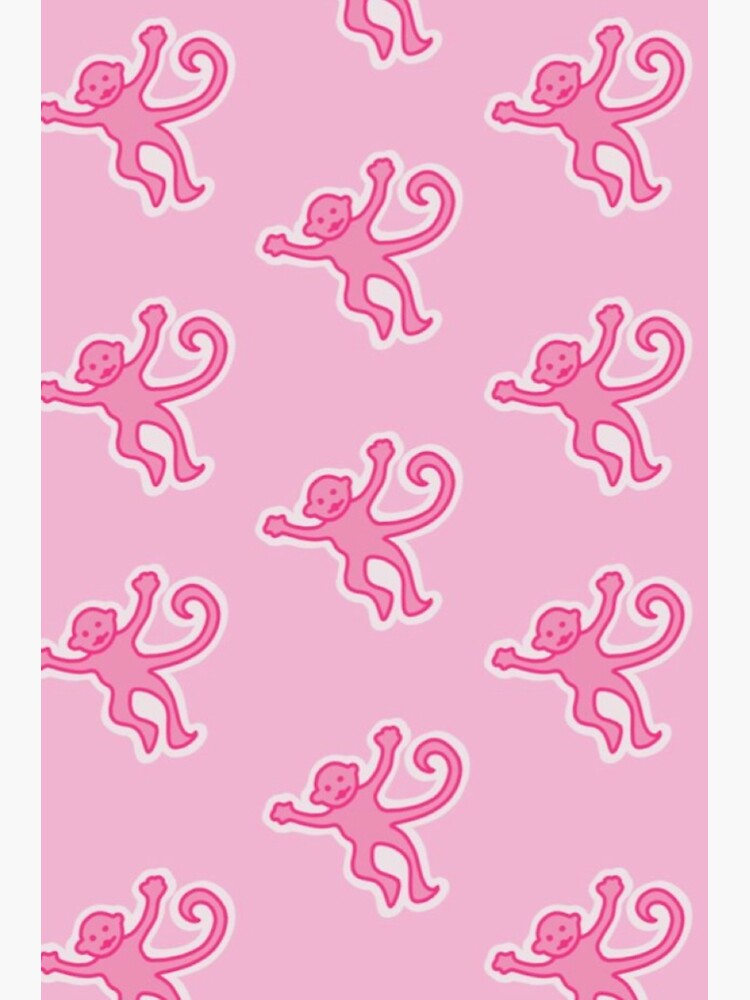 Pink Preppy Monkeys Coffee Mug for Sale by preppy-designzz