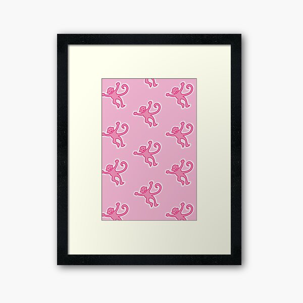 Pink Preppy Monkeys Poster for Sale by preppy-designzz