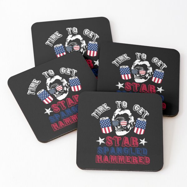 Item preview, Time To Get Star Spangled Hammered 4th Of July Abraham Lincoln designed and sold by varalee87.