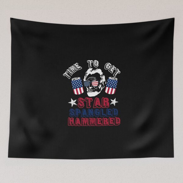 Item preview, Time To Get Star Spangled Hammered 4th Of July Abraham Lincoln designed and sold by varalee87.