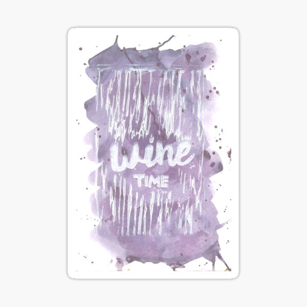 Wine Time Sticker