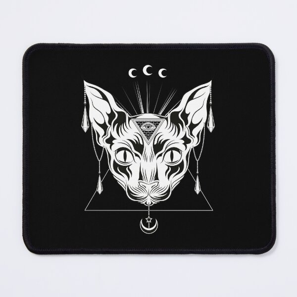 Item preview, Wicca Witch Occultism Occult Pagan Sphynx Cat designed and sold by bestshirtdesign.