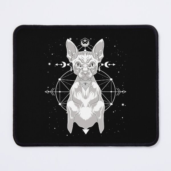 Item preview, Occult Pagan Egyptian Occultism Wicca Witch Sphynx Cat designed and sold by bestshirtdesign.