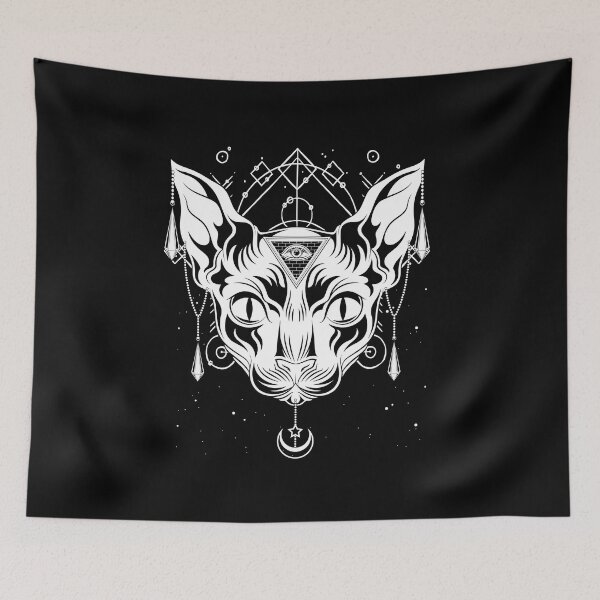Item preview, Pagan Occultism Wicca Witch Occult Sphynx Cat designed and sold by bestshirtdesign.