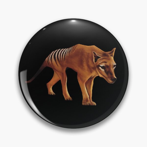 Item preview, Tasmanian Tiger illustration, Tassie tiger artwork. Extinct Tasmanian Tiger. Thylacine illustration.  designed and sold by PlumpPlumStudio.