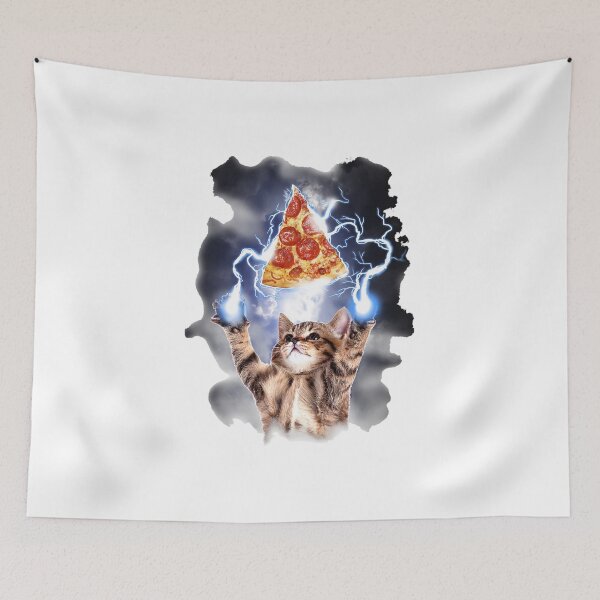 Item preview, Lightning Pizza Cat  designed and sold by CarlinConner.