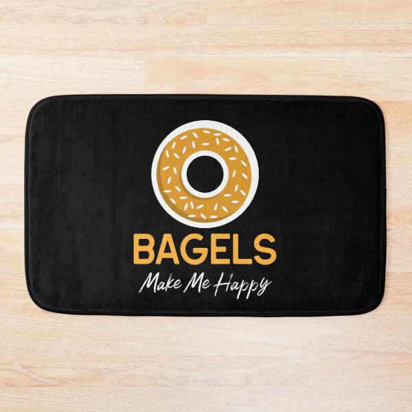Item preview, Bagels Make Me Happy - Breakfast Bagel Design designed and sold by Shirtlify.
