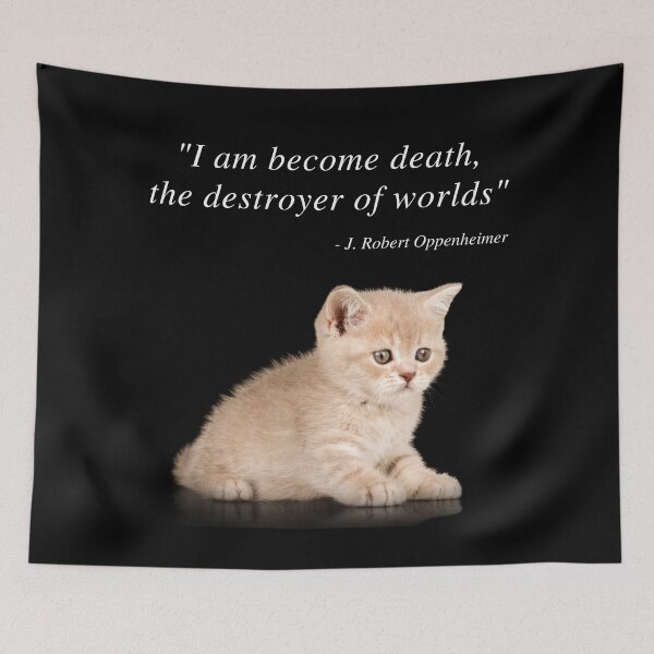 Item preview, I Am Become Death Cat designed and sold by Sus-Snail-Co.