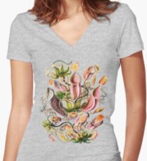 "Carnivorous Plant" Gartenbau, Venus Flytrap Houseplant Tailliertes T-Shirt mit V-Ausschnitt