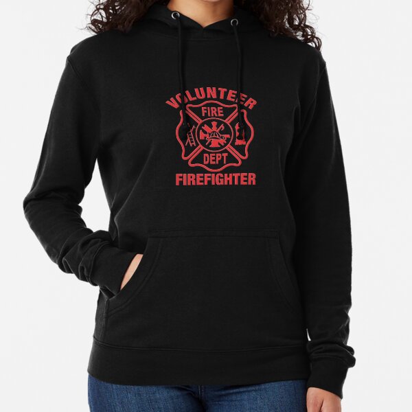 Proud to Be an American Firefighter Hoodie Volunteer Fireman FD Sweatshirt