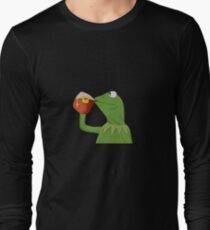 But That's None Of My Business- Kermit the Frog Long Sleeve T-Shirt