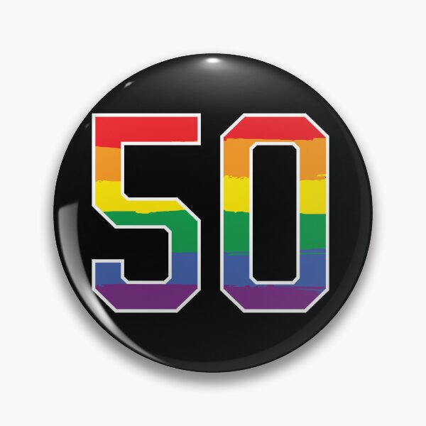 Item preview, Number 50 Rainbow LGBT pride fifty designed and sold by LoveIsColorful.