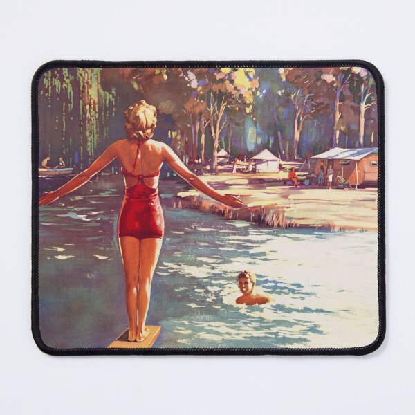 Item preview, Try WANGARATTA Victoria AUSTRALIA Where You Will Stay Longer Vintage Tourism Promotion Poster designed and sold by retroposters.