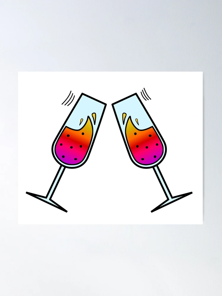 VALENTINE'S WINE GLASSES CUTE GIFTS FOR VALENTINES DAY Poster for Sale by  DreamShop57