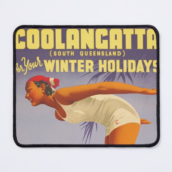 Item preview, COOLANGATTA for your Winter Holidays Vintage AUSTRALIA Travel Poster designed and sold by retroposters.