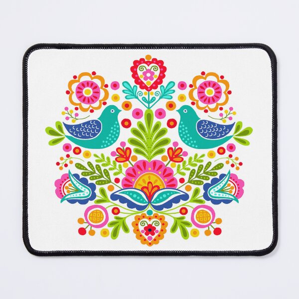 Item preview, Folk birds and flowers designed and sold by Cheekyleopard.