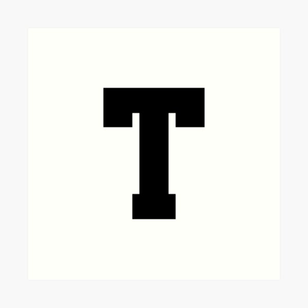 letter t art prints for sale redbubble