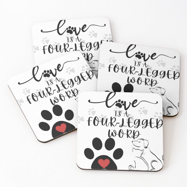 Item preview, Love Is A Four Legged Word : MamaNeea style designed and sold by MamaNeeaDesigns.