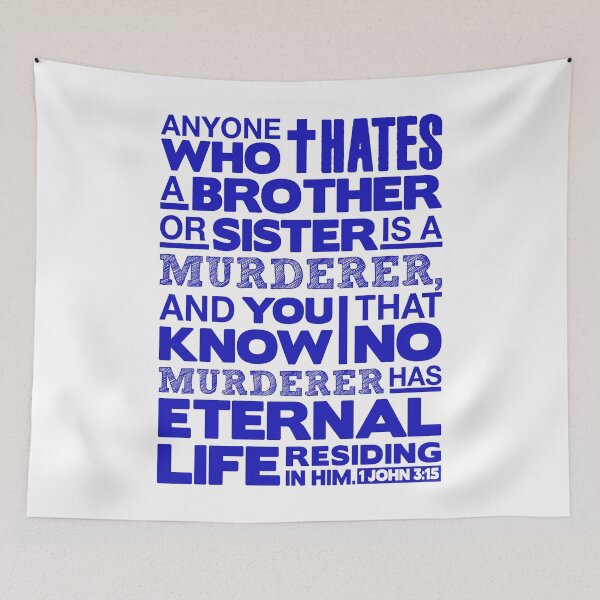 Item preview, 1 John 3:15 No Hatred designed and sold by plushism.