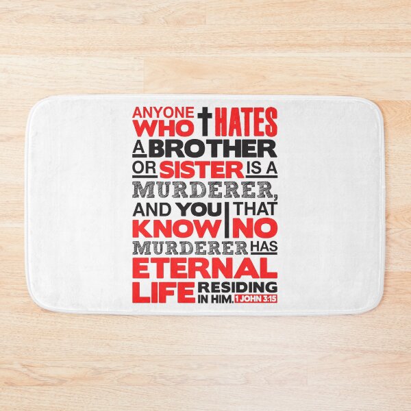 Item preview, 1 John 3:15 No Hatred designed and sold by plushism.
