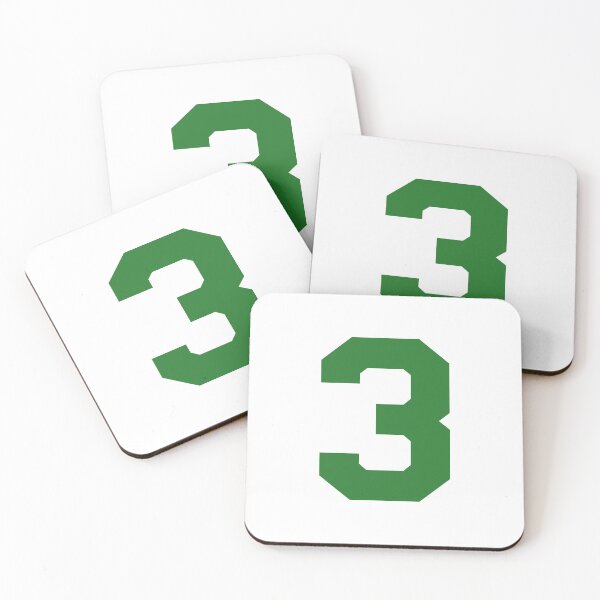 Item preview, Number 3, Green three, Sports number 3 designed and sold by TheCultStuff.