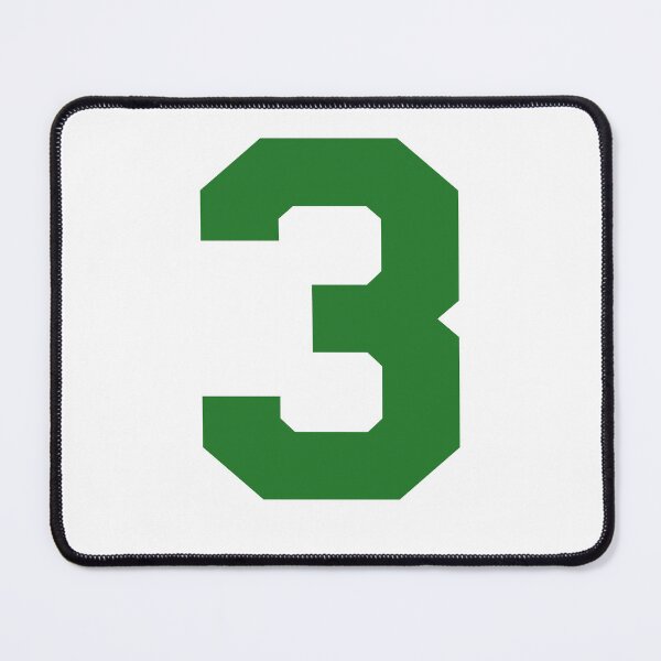 Item preview, Number 3, Green three, Sports number 3 designed and sold by TheCultStuff.