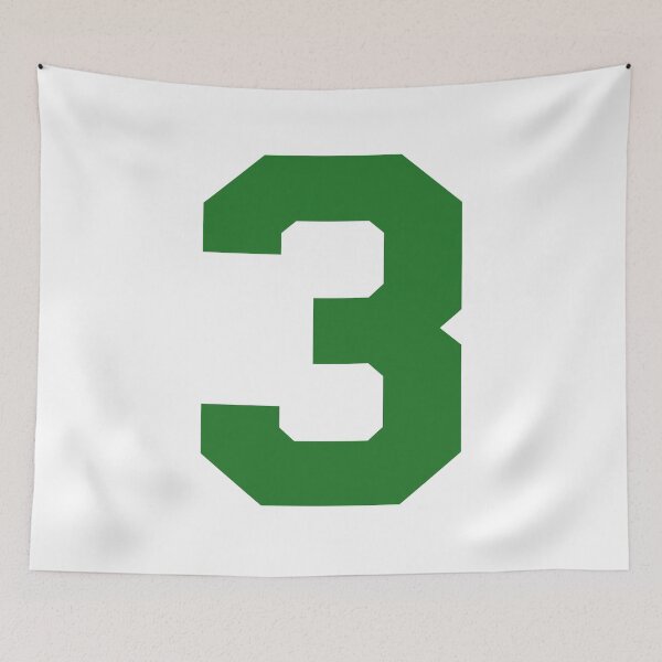 Item preview, Number 3, Green three, Sports number 3 designed and sold by TheCultStuff.