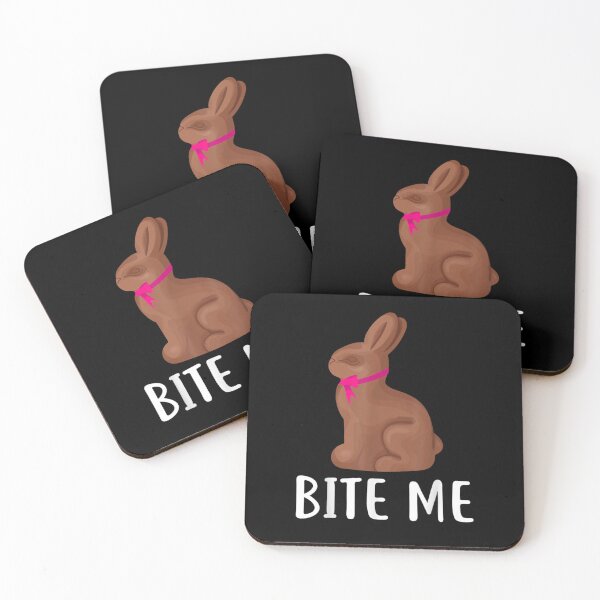 Item preview, Bite Me Bunny Rabbit Chocolate Funny Easter designed and sold by RachelCine.