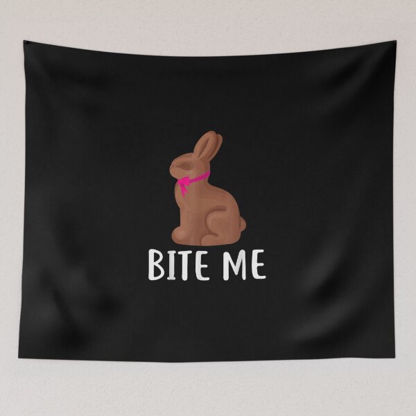 Item preview, Bite Me Bunny Rabbit Chocolate Funny Easter designed and sold by RachelCine.