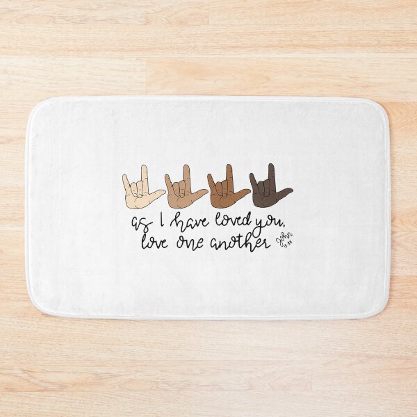 Item preview, Love one another ASL Sticker designed and sold by ElizabethGanan.