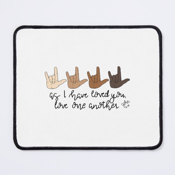 Item preview, Love one another ASL Sticker designed and sold by ElizabethGanan.