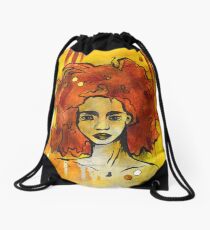 Red Head Drawstring Bag