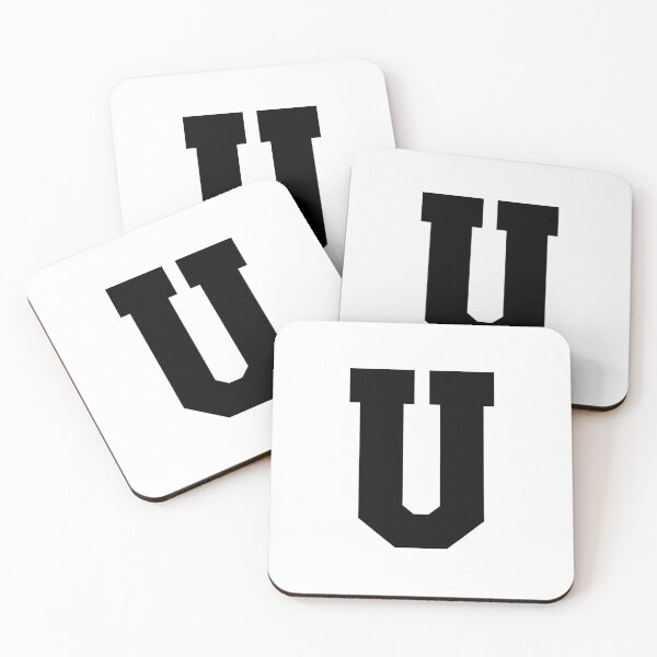Item preview, Alphabet, Black U, Sports letter U designed and sold by TheCultStuff.