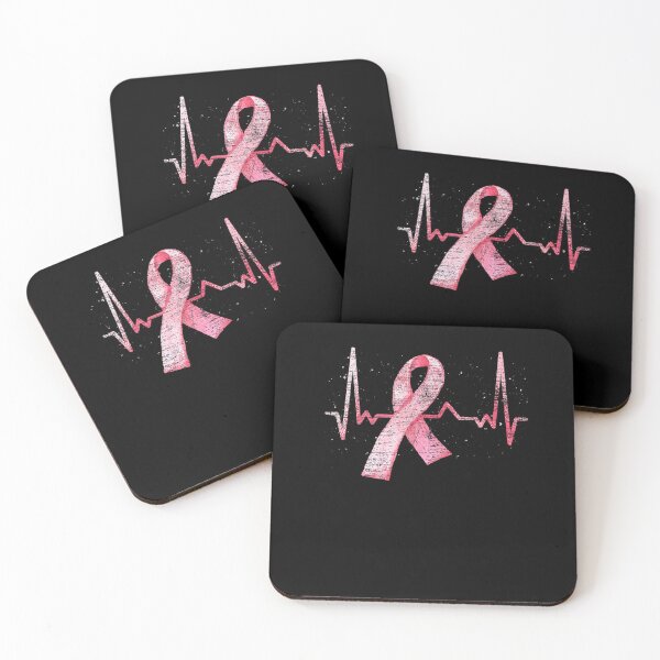 Item preview, Pink Ribbon Heartbeat Warrior Women Breast Cancer Awareness designed and sold by RachelCine.