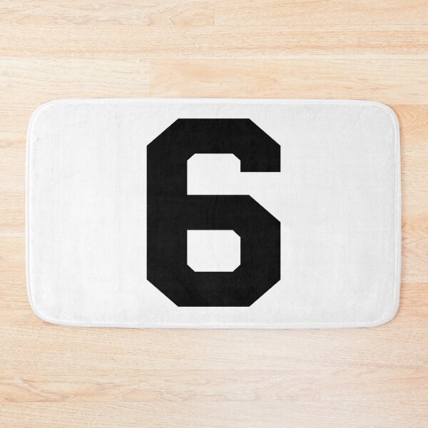 Item preview, Number 6, Black six, Sports number 6 designed and sold by TheCultStuff.