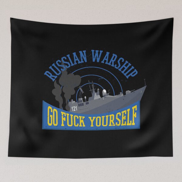 Item preview, Russian Warship Go F Yourself Ukraine Support designed and sold by artado.