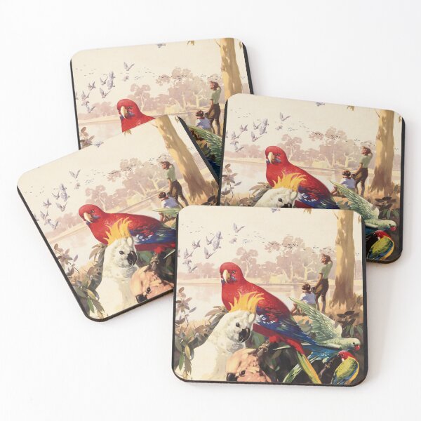 Item preview, AUSTRALIA Australian Parrots Vintage Travel Poster Art by James Northfield designed and sold by retroposters.