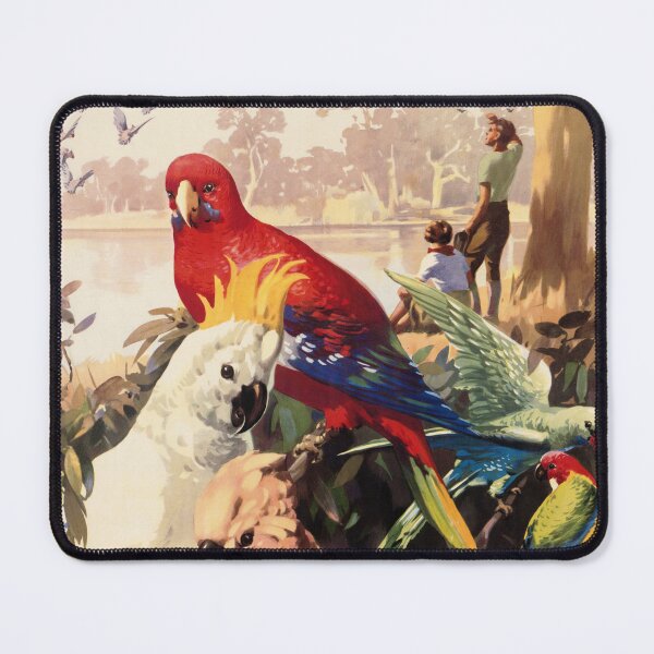 Item preview, AUSTRALIA Australian Parrots Vintage Travel Poster Art by James Northfield designed and sold by retroposters.