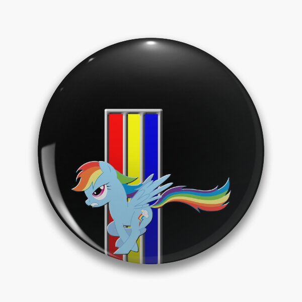 Item preview, Mustang Rainbow Dash (Logo)  designed and sold by KayeNoreen559.