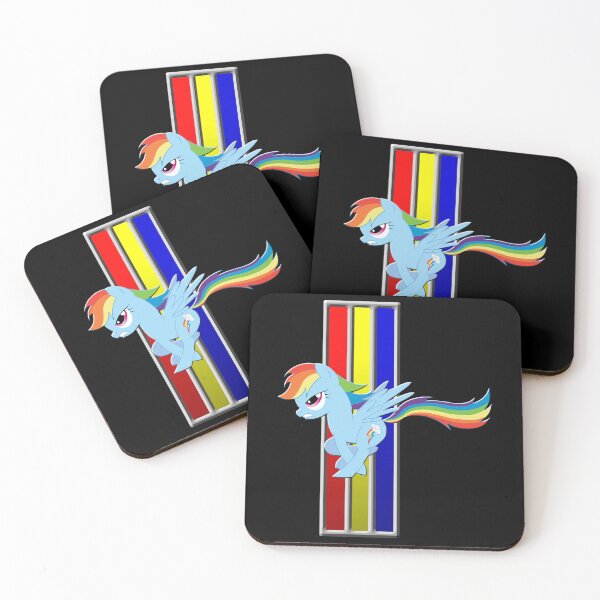 Item preview, Mustang Rainbow Dash (Logo)  designed and sold by KayeNoreen559.