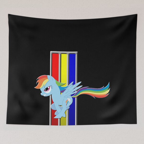 Item preview, Mustang Rainbow Dash (Logo)  designed and sold by KayeNoreen559.